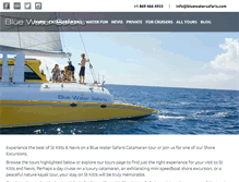Tablet Screenshot of bluewatersafaris.com